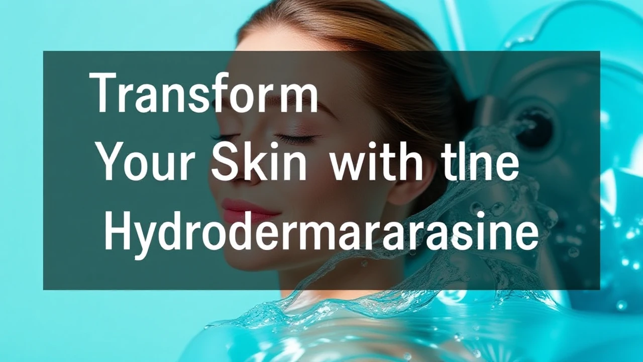 Transform Your Skin with the Hydrodermabrasion Machine